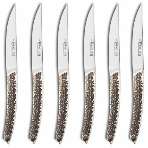Coffret Hêtre 6 Couteaux à Steak Le Thiers® Manche Bois De Cerf 3 Coffret Hêtre 6 Couteaux à Steak Le Thiers® Manche Bois De Cerf