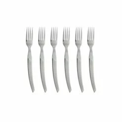 Coffret Hêtre 6 Fourchette à Steak Le Thiers® Manche Inox