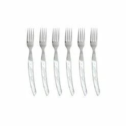 Coffret Hêtre 6 Fourchettes à Steak Le Thiers® Manche Nacrine