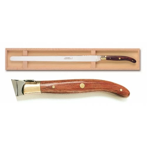 Coffret Couteau Saumon Laguiole Mitre Laiton 4 Coffret Couteau Saumon Laguiole Mitre Laiton – Image 2