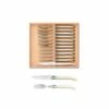 Coffret Hêtre 12 Pièces Laguiole Mitre Inox Manche Méthacrylate -LA GRANDE COUTELLERIE Soldes coffret hetre 6 couteaux et 6 fourchettes super laguiole mitre inox manche nacrine ivoirine 1