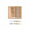 Coffret Hêtre 12 Pièces Laguiole Mitre Laiton 1 Coffret Hêtre 12 Pièces Laguiole Mitre Laiton -LA GRANDE COUTELLERIE Soldes coffret hetre 6 couteaux et 6 fourchettes super laguiole mitre laiton