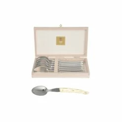 Coffret Hêtre 6 Cuillère à Soupe Le Thiers® Manche Nacrine
