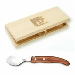 Coffret Hêtre 6 Cuillères à Café Berlingot Manche Bois