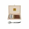 Coffret Hêtre 6 Cuillères à Café Laguiole Mitre Inox Manche Corne Noire 2 Coffret Hêtre 6 Cuillères à Café Laguiole Mitre Inox Manche Corne Noire -LA GRANDE COUTELLERIE Soldes coffret hetre 6 cuilleres a entremet laguiole mitre laiton 14
