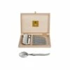Coffret Hêtre 6 Cuillères à Café Laguiole Plein Manche -LA GRANDE COUTELLERIE Soldes coffret hetre 6 cuilleres a entremet laguiole mitre laiton 8