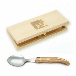 Coffret Hêtre 6 Cuillères à Soupe Berlingot Manche Bois