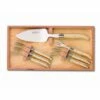Coffret Hêtre 7 Pièces Dessert Laguiole Mitre Inox Manche Nacrine Ivoirine -LA GRANDE COUTELLERIE Soldes coffret hetre 7 pieces dessert laguiole mitre laiton
