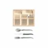 Coffret Hêtre Ménagère 24 Pièces Laguiole Plein Manche -LA GRANDE COUTELLERIE Soldes coffret menagere 24 pieces super laguiole plein manche