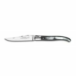Couteau De Poche Laguiole Traditionnel 12cm Manche Corne Mitre Inox