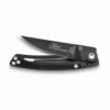 Couteau De Poche Liner Lock Le Thiers® Swarovski Lame Noire -LA GRANDE COUTELLERIE Soldes couteau thiers liner lock version femme manche noir cristaux naturels lame noire