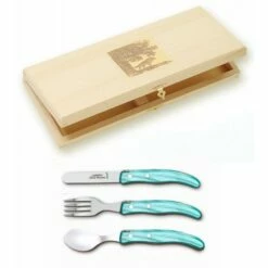 Coffret Hêtre 3 Pièces Enfant Berlingot Manche Nacrine